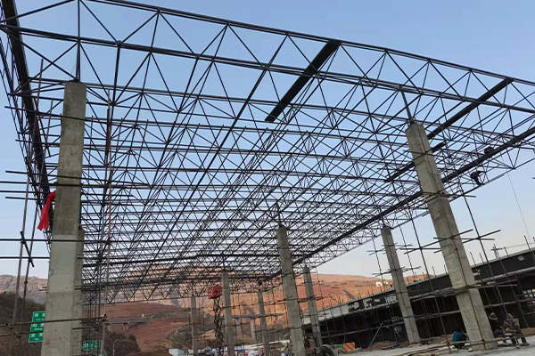 庄河钢结构网架图片