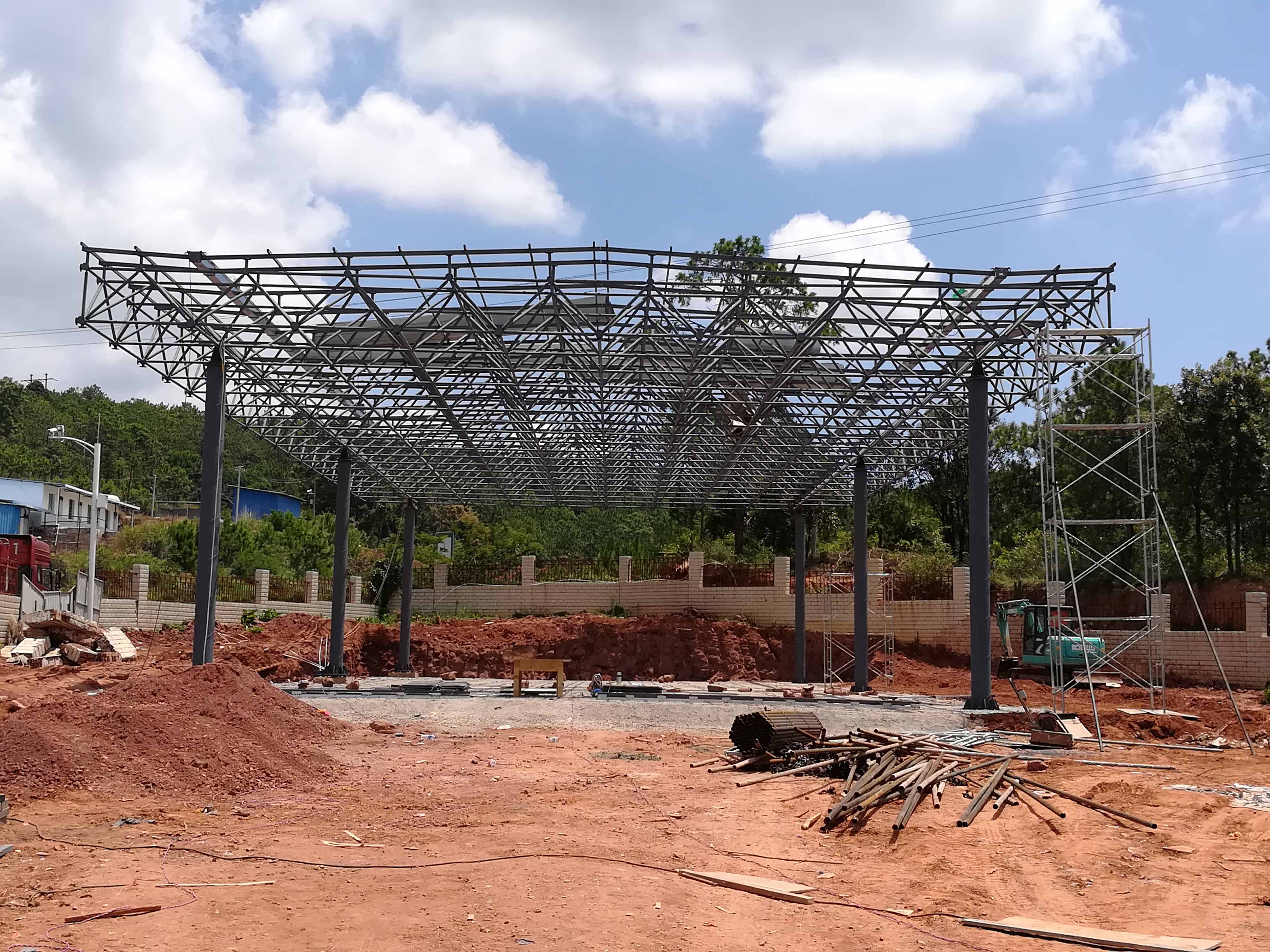 庄河加油站网架屋面