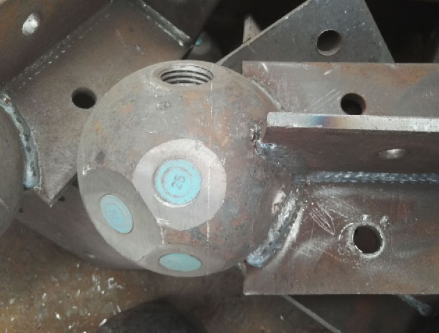 庄河螺栓球球塞，网架配件