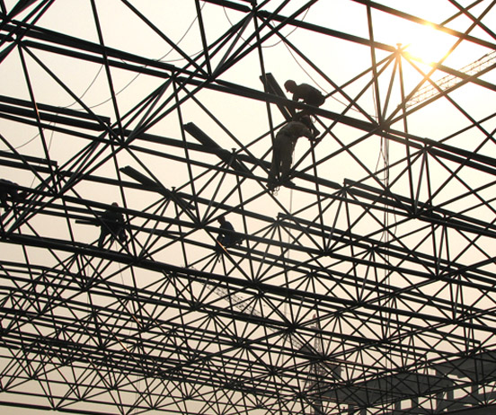 庄河厂房网架安装